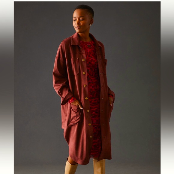 NWT - Pilcro Faux Suede Duster - Picture 2 of 5